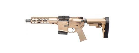 Stag 15 Tactical 7.5" Pistol with Chrome Phosphate Barrel in 5.56MM - FDE - 10rd Magazine - Left-Handed